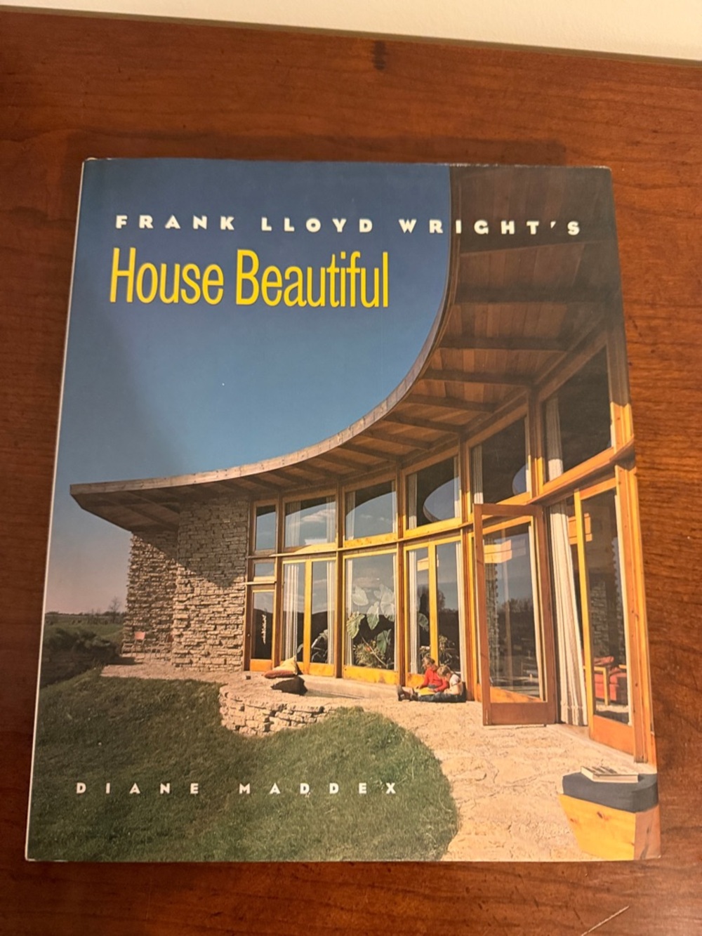 Frank Lloyd Wright House Beautiful — Blue & Yellow Cover